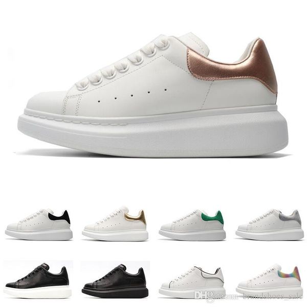 

designer fashion new luxury leather casual shoes for girl women men pink gold red green comfortable flat mens trainers sports sneakers