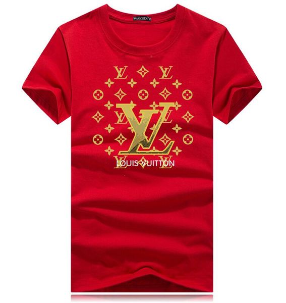 

оптовая мужчины 2018 summer mens конструктора t-shirt европейский стиль velvet футболки шею хлопка с коротким рукавом мужские и женские футб, White