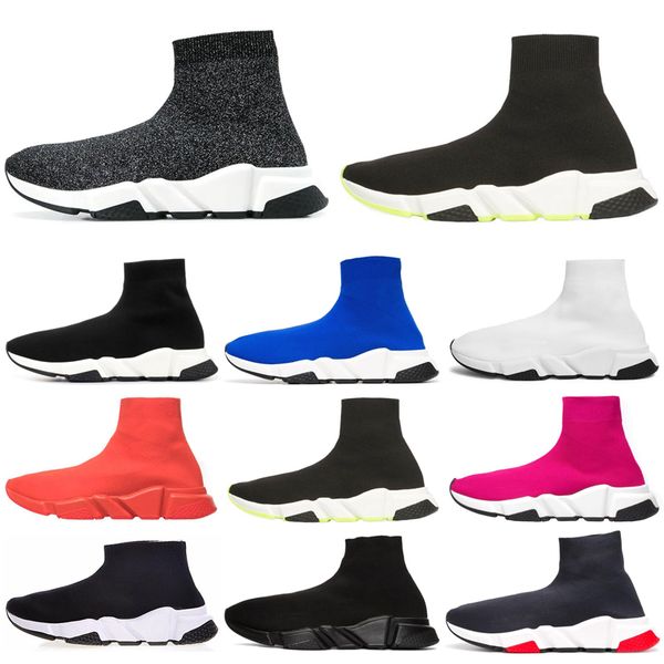 

speed trainer men women outdoor shoes triple black white sock shoes blue flat mens sports sneakers trainer ing