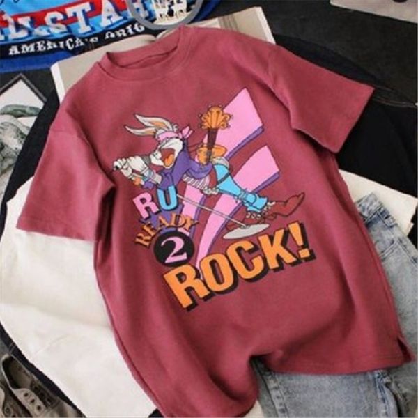 

с короткими рукавами студентки 2019 женщин теряют крупногабаритную печать универсальной базовой тонкой 2019 футболка топ женщин с короткими, White