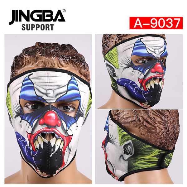 

jingba support halloween skull cool mask outdoor sport ski mask riding bike windproof full face facemask dropshipping whole, Black