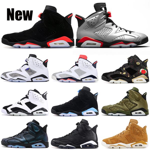 

basketball shoes 6 6s bred 3m reflective silver ltr oreo pinnacle tinker hatfield unc black cat all star mens trainer sports sneakers 7-13