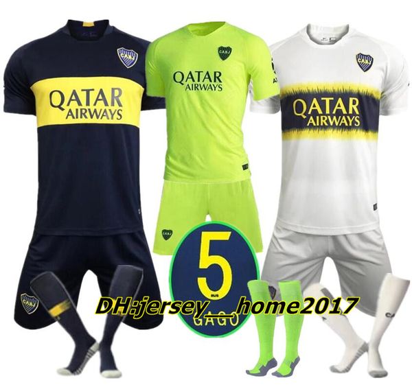

18 19 boca junior home occer jer ey uniform men 039 kit ock occer jer ey boca away football blue white pavon gago tevez
