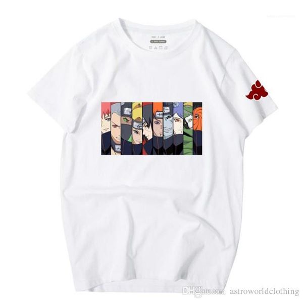 

mens designer tshirts harajuku half sleeve o neck luxury mens fun guy male tees naruto 3d printed, White;black