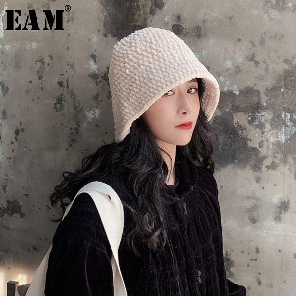 

eam] women knitting split joint foldable fishermen hat new round dome temperament fashion all-match spring autumn 2019 1h285