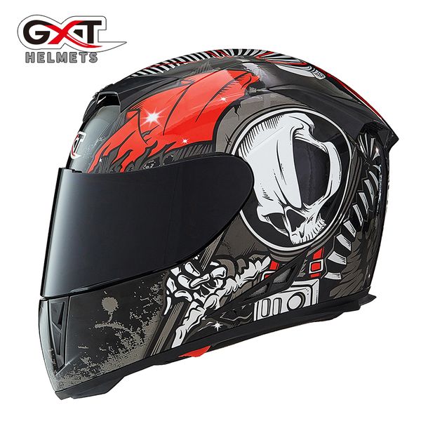 

gxt helmet motorcycle full face moto helmets double visor racing motocross helmet casco modular moto motorbike capacete