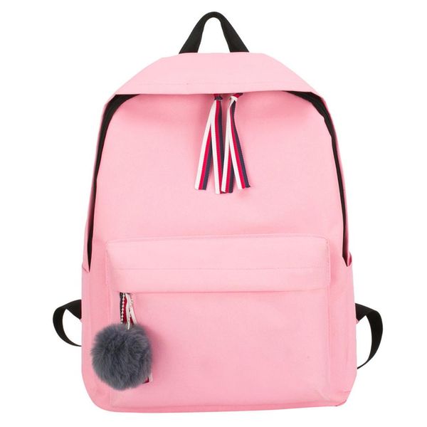 

new fashion student canvas bag female ribbon shoulder bag casual simple backpack mochilas feminina bagpack mochila mujer