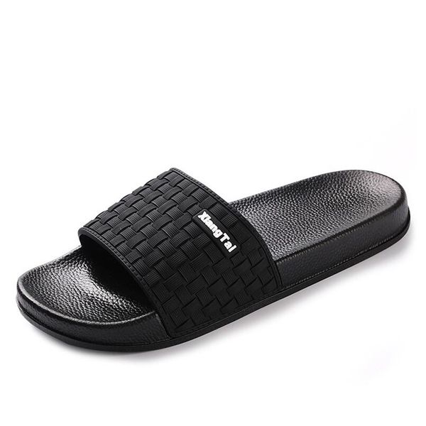 

2020 new slippers men's summer fashion outer wear trend non-slip outdoor thick bottom beach sandals slippers, Black