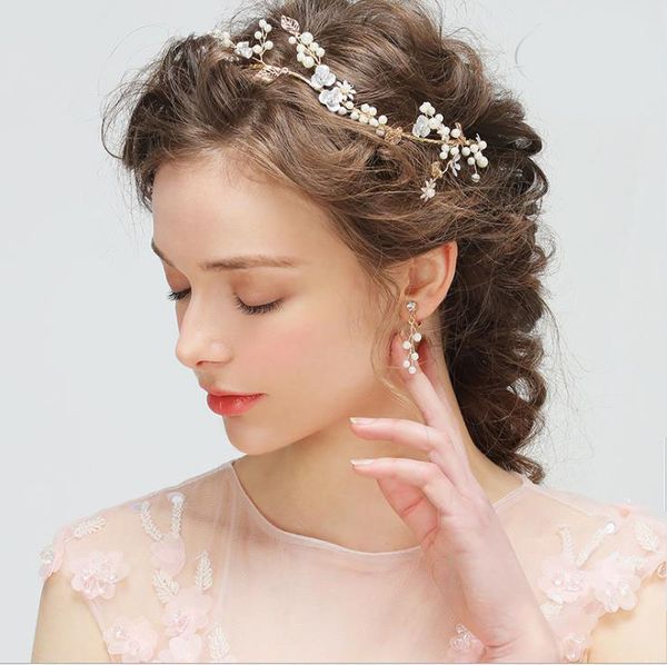 

hair band bride headdress bridesmaid hair band handmade hair band, Silver