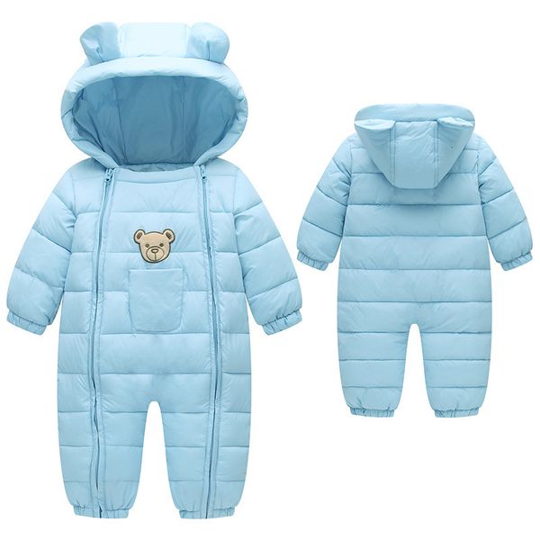 

a new combination of outdoor clothes jacket and baby winter, Blue;gray