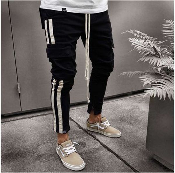 

2019 men's hole jeans hip hop, Blue