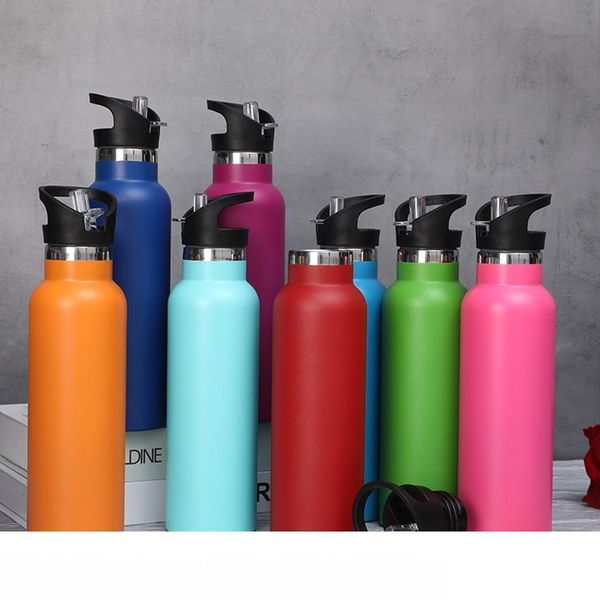 

600ml stainless steel bottle vacuum insulated stainless steel sport bottle standard mouth travel bottle 12 colors kka7647