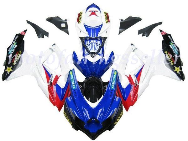 

new abs plastic fairings kit fit for suzuki gsxr600 gsxr750 gsx-r600 r750 k8 2008 2009 2010 injection mold blue red white