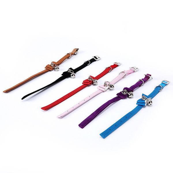 

adjustable cat collar cute dog cat collar with bell small and medium dog pet supplies