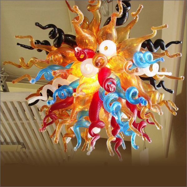 

100% hand blown murano glass chandelier lightings multi color custom decorative murano style glass pendant lamps modern art designed lights