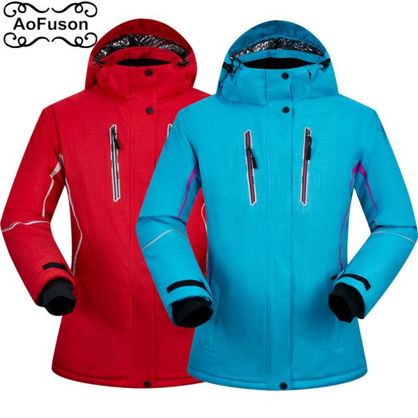 

brands ski jacket women winter thicken waterproof windproof super warm female coat outdoor women skiing and snowboarding jacket