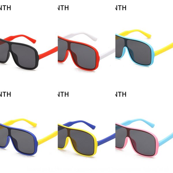 

children's sun cute conjoined children's sunglasses sun-proof baby's sun glasses, Blue