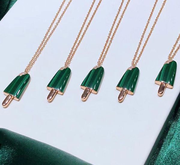 

2019 new s925 sterling silver jewelry for women natural mother shell pearl ice cream popsicle necklace cute lollipop jewelry