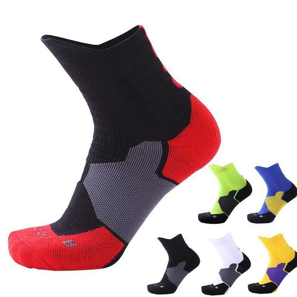 

breathable outdoor sports hiking camping trekking ski socks cycling running compression socks men women, Black