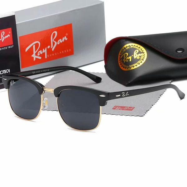 

горячие высокого качества aviatorrayban солнцезащитные очки vintage pilot brand группа uv400 защиты женщин людей бен wayfarer очки с коробко, White;black
