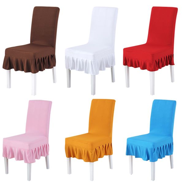 

lellen solid color universal size polyester chair cover spandex l banquet chair covers wedding decoration housse de chaise