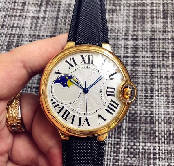 

2020 new sale mens watch automatic movement 316 delicate steel case car white face watch men wristwatch ing, Slivery;brown