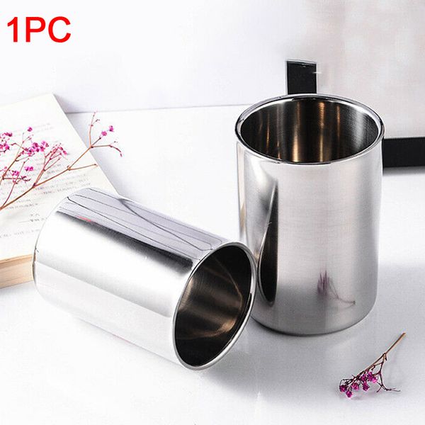 

drinkware воды чашка из нержавеющей стали double deck питьевой non скольжению кухня прочный чай пиво аксессуар теплоизоляция mug