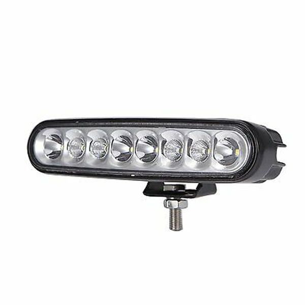 

24w 8-led work light bar single row off-road car drl spotlight lamp 6000k white