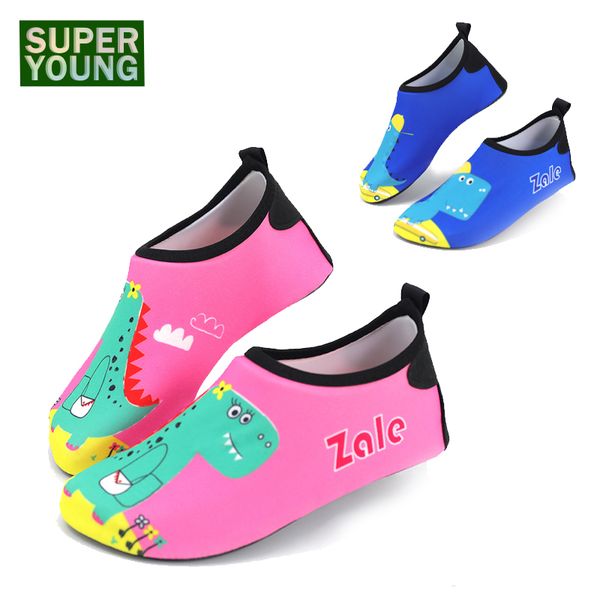 

cartoon dinosaur kids boy girl beach sneakers children aqua water sports barefoot gym yoga shoes swimming diving fishing sandals