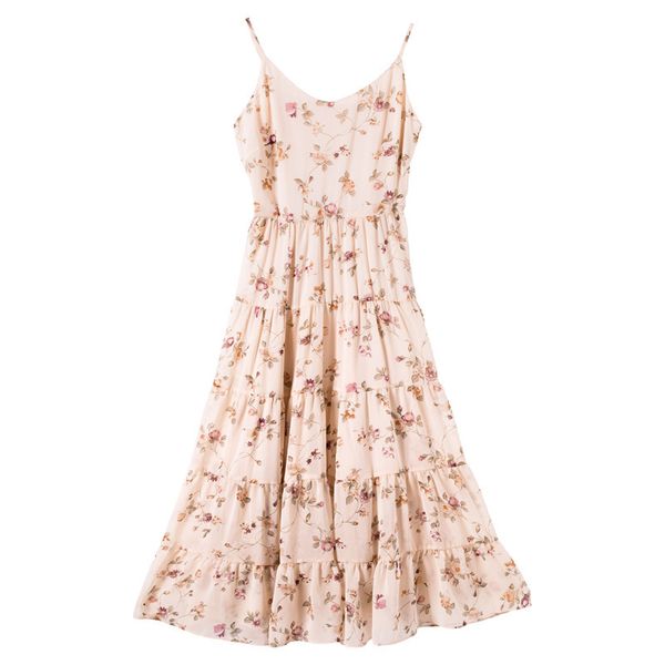 

2020 new chiffon casual summer beach dresses women plus size floral boho dress sleeveness short vintage dress vestidos, Black;gray