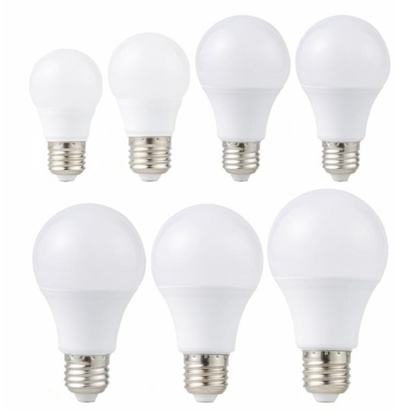 E27 LED LED 85-265V LED Lâmpada 3W 6W 9W 12W 15W 18W 20W Lâmpada Lâmpada Lâmpada Lâmpada Lâmpadas Frio / Quente Branco