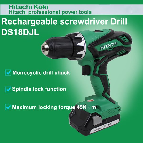 

япония hitachi ds18djl зарядная дрель электрическая отвертка 18v 5.0ah электрическая дрель ltium bttery 45n.m