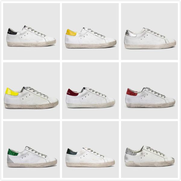 

2020 fashion men women old style sneakers genuine leather villous dermis casual shoes mens and women luxury superstar trainer 36-46, Black;red