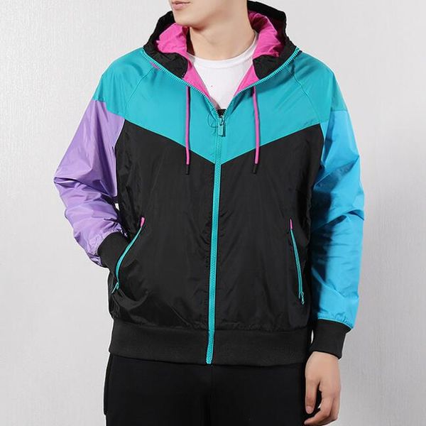 

luxury 2020ss designer jackets men women sports coat brand windbreaker patchwork coats zipper hoodies sweatshirt running outwear 20030601ce, Black;brown