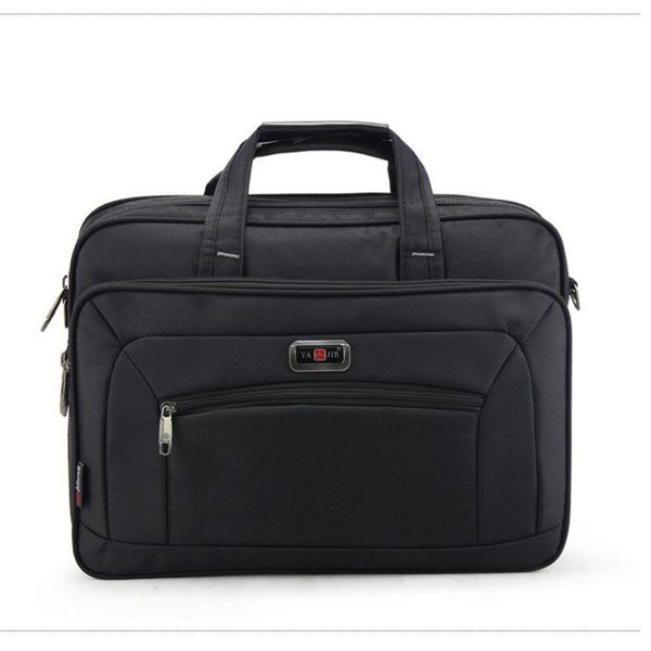 

men's briefcase men business handbags waterproof durable oxford 15.6 inch lapbags boys shoulder files books bag