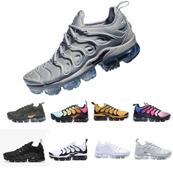 

new 2020 brand men women sneakers tn plus breathable cusion desinger runner tn casual shoes new arrival color eur 36-45