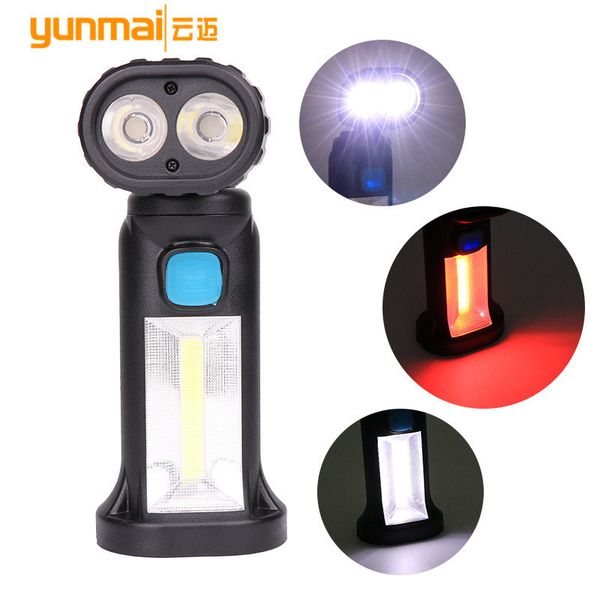 

more function cob usb charge led light overhaul rotating bring magnet work lamp