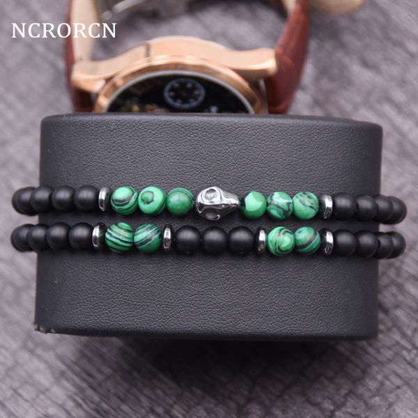 

skull bracelet couple bracelets for women jewelry bileklik pulseira masculina feminina men erkek pulseras de bolitas stone 2019, Black