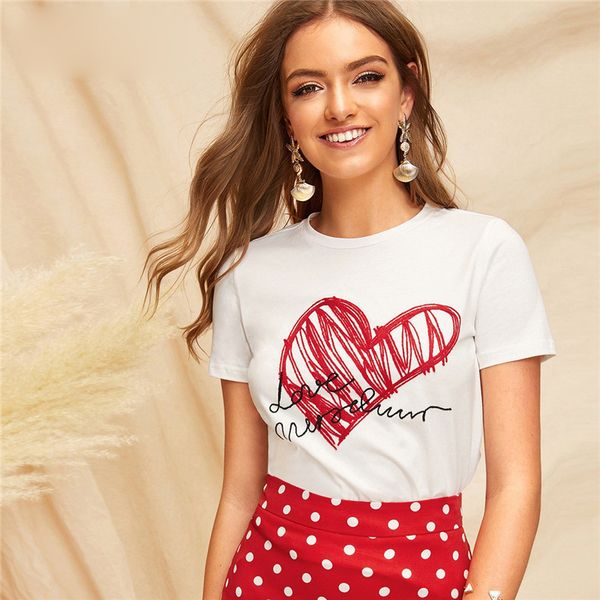 

для женщин дизайнер tshirt футболка женщины lady simple round neck graphic print white summer casual минималистский letter 100% хлопок женщи