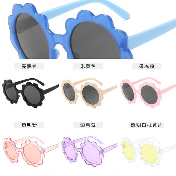 

children's fashion flower baby cute sun glasses sun glasses, Blue
