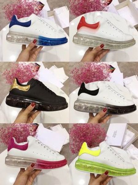 

new season designer shoes fashion luxury women shoes men's leather lace up platform oversized sole sneakers white black casual shoes