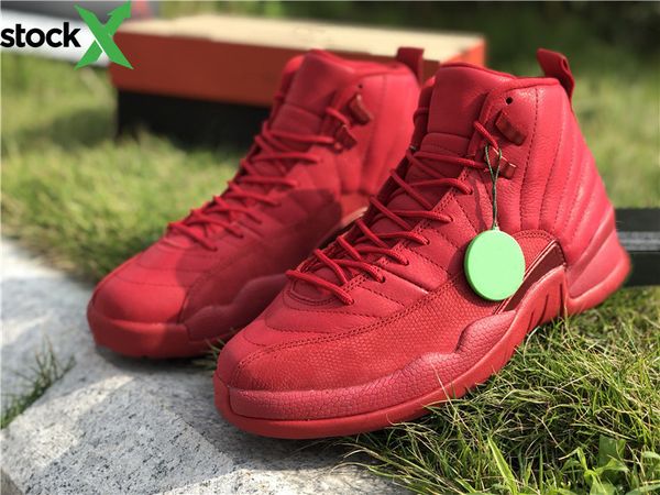 

to buy 12 gym red black basketball designer shoes new fashion xii suede bulls custom sports sneakers good quality with box