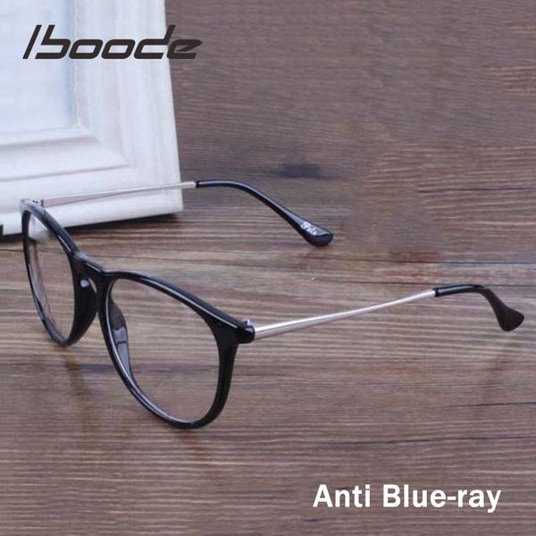 

iboode blue light blocking myopia glasses frame for men women anti blue rays computer glasses optical spectacle frames, White;black