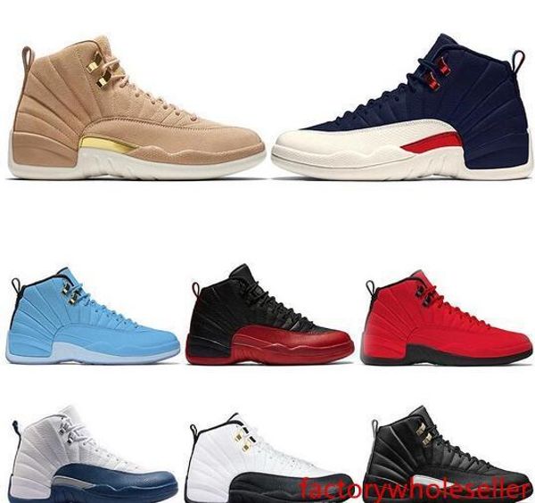 

2019 new mens 12 12s basketball shoes black white the master gym red taxi playoffs