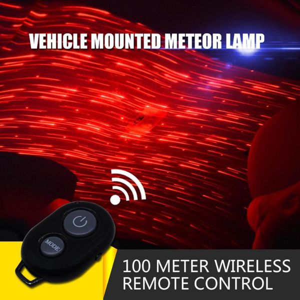Usb Connect Car Atmosphere Red Led Projector Light Sound Remote Control Car Interior Dome Atmosphere Light For Home Party Warning Led Lights Warning