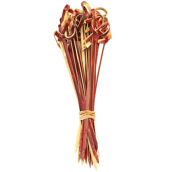 

dining knot kitchen accessories handmade skewers bamboo stick eco-friendly tableware fruits household restaurant disposable