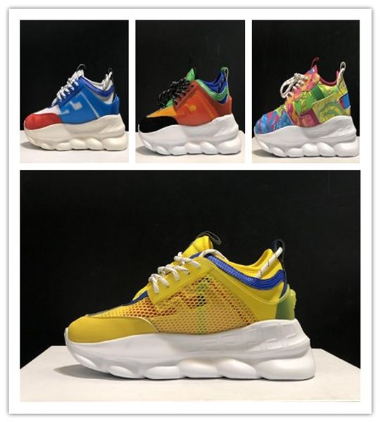 

new fashion chaussuresversace scarpe brand 2020 luxury designer women shoes mens white platform trainers casual shoes, Black