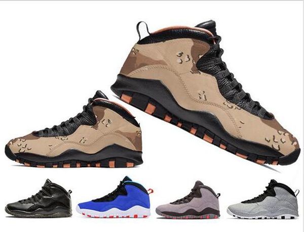 

10 10s Desert Camo Mens basketball shoes 2019 New Tinker Westbrook Cement mens sports sneakers Cool Grey Fusion Red Drop Shipping Size 41-47