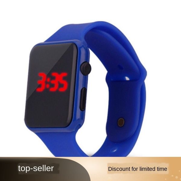 

popular children and students square gift popular children and students led square electronic watch led electronic watch gift, Blue