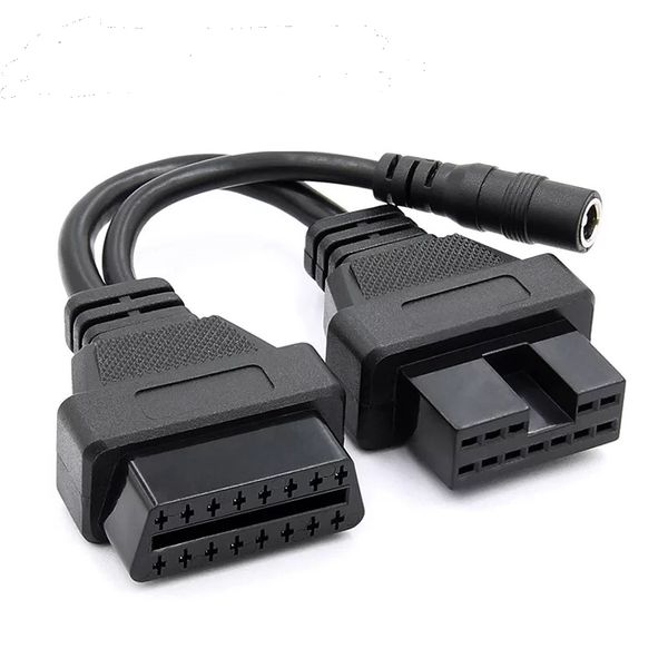 2020 Cavo diagnostico OBD per adattatore connettore Mitsubishi da 12 pin a 16 pin OBD1 a OBD2 Cavo di connessione